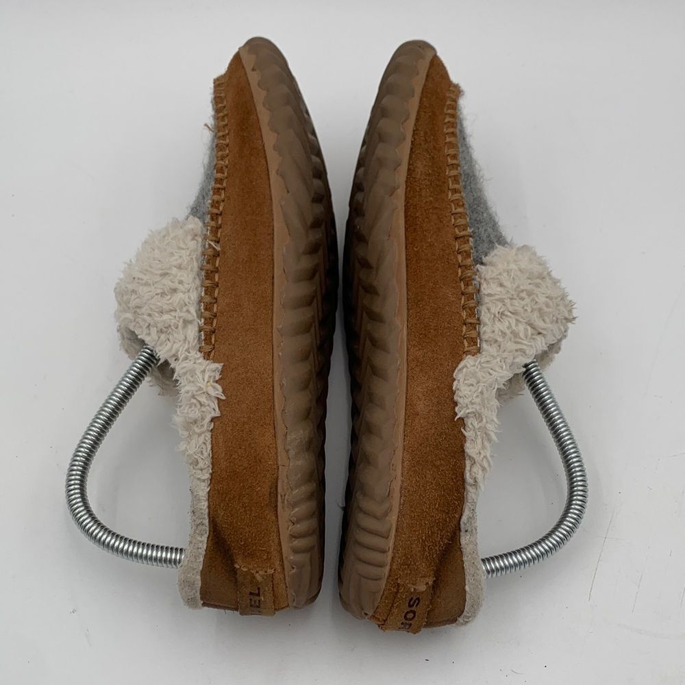 Sorel Out N About Cozy Slippers Brown Gray Womans Size 9.5 - Picture 7 of 10